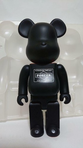 Medicom Toy x PORTER BE@RBRICK 400/% Black Bearbrick from Japan NEW