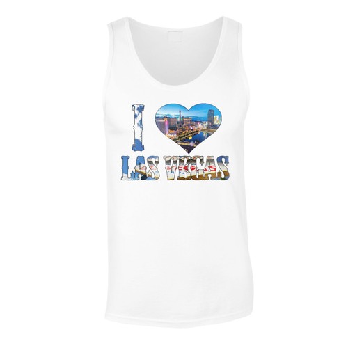 Me encanta Las Vegas EE para hombre Camiseta//Camiseta sin mangas r934m UU