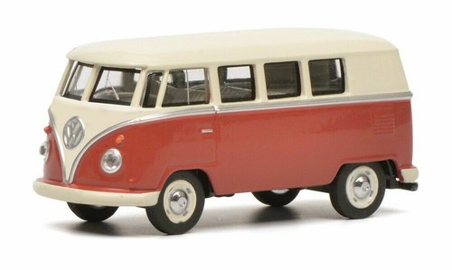 Schuco 20171 Scala 1:64 VW t1 Bus Rosso//Beige scatola originale e nuovo.