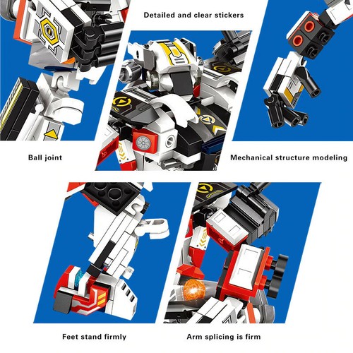 2 in 1 transformation series robot vehicle sport car model diy building blocks b