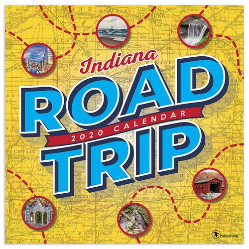 Indiana Wall Calendar 2020 Road Trip