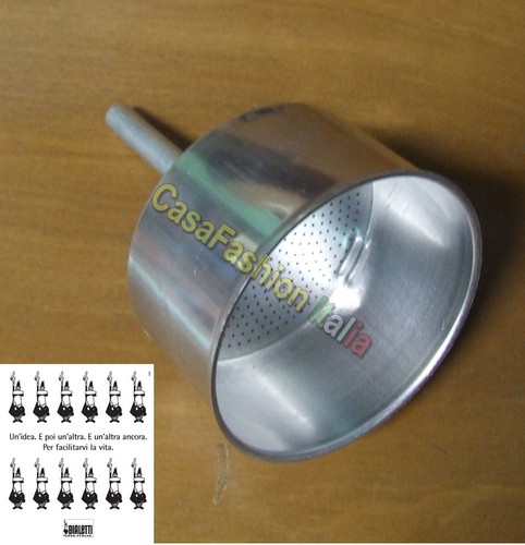 BIALETTI IMBUTO MOKA 18 TAZZE ALLUMINIO RICAMBI ORIGINALI 42882 TOP SHOP ITALIA