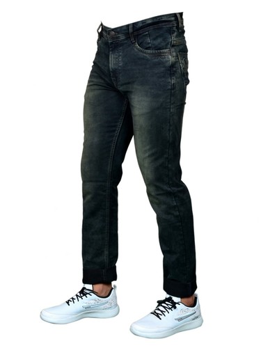 FREE RETURN BURK HEDGES by SEGA Regular Men/'s Black Jeans Faded Italian Design