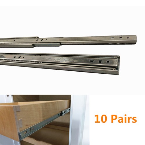 Full extension 20/'/' Length 35mm Ball Bearing Drawer Slide Glider Rear Bracket