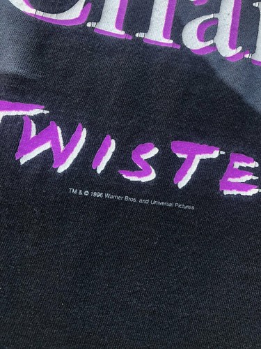 Rare 1996 Twister Movie Promo T-Shirt Warner Brothers Double Sided New US size