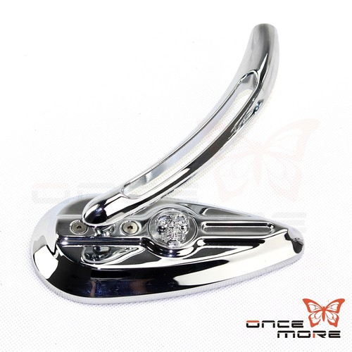 Skull Rear View Mirrors For Cruiser Harley Davidson Dyna Electra Glide 1983-14