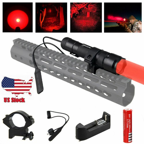 Orion Predator Long Range Hunting Flashlight Light Red Spotlight Rail Picatinny