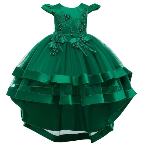 Kids Girls Princess Tutu Dress Formal Wedding Party Christmas Ball Gown Dress UK