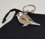 Goldfinch Bird KeyRing Hand Crafted Pewter Key Ring in pouch Gift