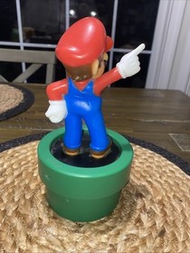 Mario Brothers White Table Top Night Light Runs On AAA Batts Or Micro USB