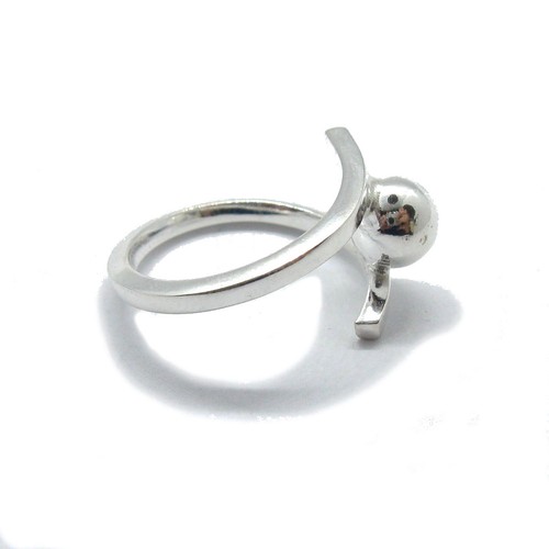 Genuine sterling silver ring solid hallmarked 925 Ball R001799 Empress