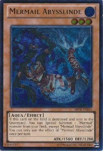 Mermail Abysslinde ABYR-EN014 Unlimited New Abyss Rising R0V Ultimate Rare