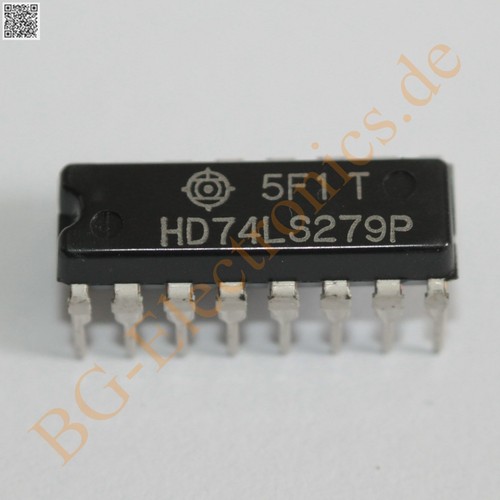 2 x HD74LS279P Latch Transparent 4-Channel Hitachi DIP-16 2pcs SR-Type
