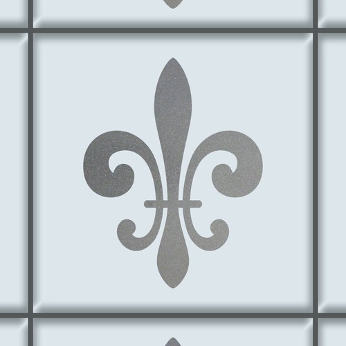Kurani lirio 8cm plata pegatinas tatuaje azulejos espejos de vidrio puerta auto diapositiva