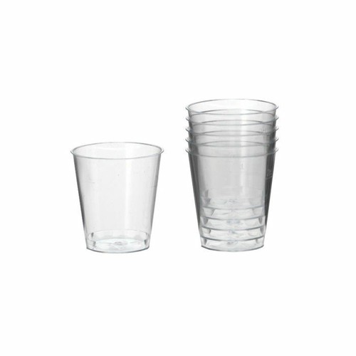 30 Stk Schnapsgläser transparent Plastikgläser Einweggläser 0,02 l