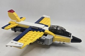 LEGO Creator City 6912 And 6745 Yellow Airplane LOT of 2 w/Instructions Complete