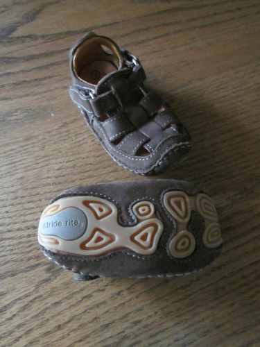 Stride Rite Baby Boy Prewalker Skip Brown Shoe Sandal