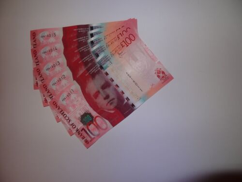 Bank of Scotland £100 banknote UNC condition, 