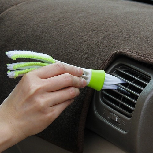 1× Car Air Conditioner Vent Cleaner Plastic Cloth Car Brush Cleaning Accessories