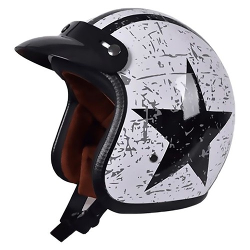Vintage Motorcycle Helmet Durable Open Face Racing For Stylish And Safe Ride