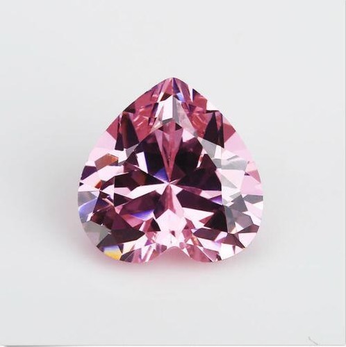 10x10mm 5.90ct Pink Sapphire Heart Faceted Cut VVS Loose Gemstones