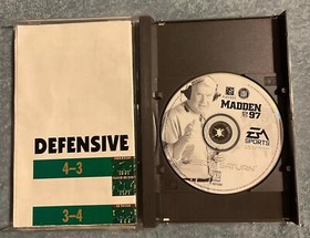 Madden NFL 97 Sega Saturn 1996 Football Video Game EA Sports Tested Works VTG