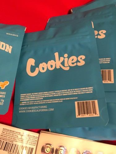 100 pack Cookies Gary Payton 3.5g Mylar Resealable Bags w *Hologram and Labels*
