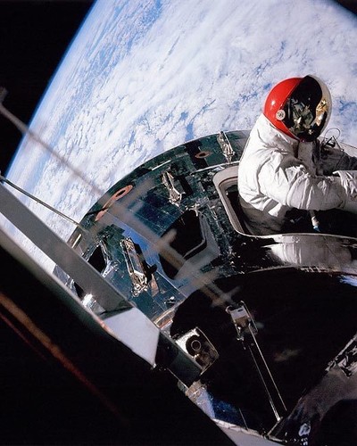 NASA APOLLO 9 MODULE PILOT DAVID SCOTT EVA 8x10 SILVER HALIDE PHOTO PRINT