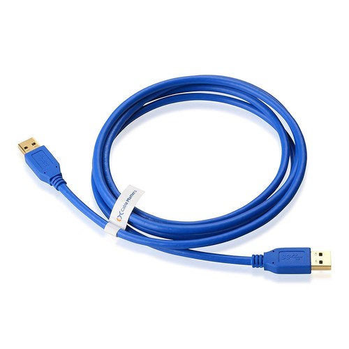SuperSpeed USB 3.0 Type A Cable in Blue 6 Feet Cable Matters® 2-Pack