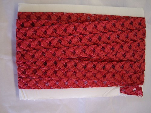 yds sz 1//2/" RED NEW SIZE Millinery DOLL hat Straw Braid 8 Yards