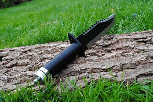 John Rambo 2 Jagdmesser Outdoormesser First Blood II Signature Edition mit Ständ