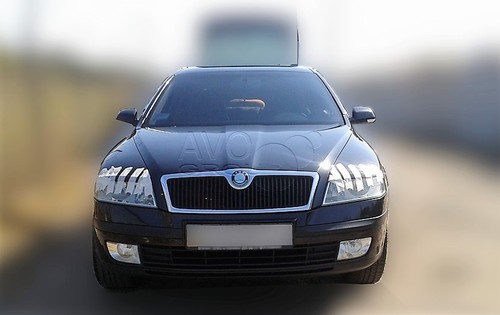 Skoda octavia 2 Eyebrows Headlight Lids Eyelids Brows mk2 2004-2009