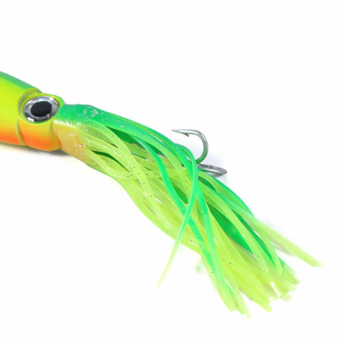 6pcs Fishing Lures Squid Octopus Jig with Skirt Bass Bait Hook Crankbait Tackle