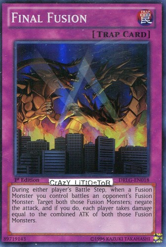 3 X YU-GI-OH FINAL FUSION 1ST ED SUPER RARE NM//MINT DRLG-EN018