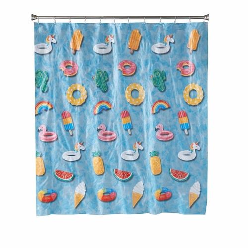 70x72/" Multi Saturday Knight Ltd Floating About PEVA Fun Bath Shower Curtain