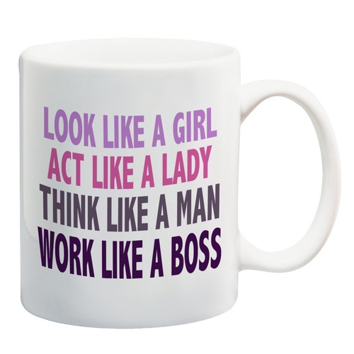Agir comme une dame le travail comme un Boss féministe tasses /& tasses à café
