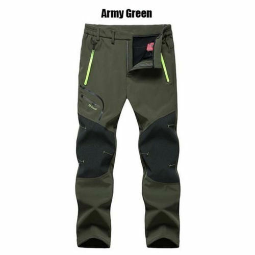 Men Warm Waterproof Pants Outdoor Hiking Camping Skiing Snowboard Snow Trousers