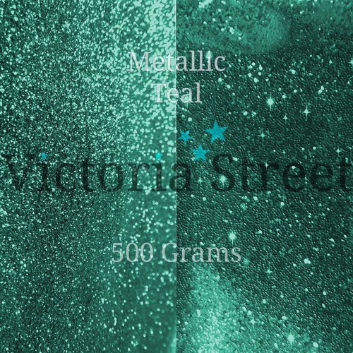 Green Emerald Victoria Street Glitter Metallic Teal Fine 0.008/" // 0.2mm
