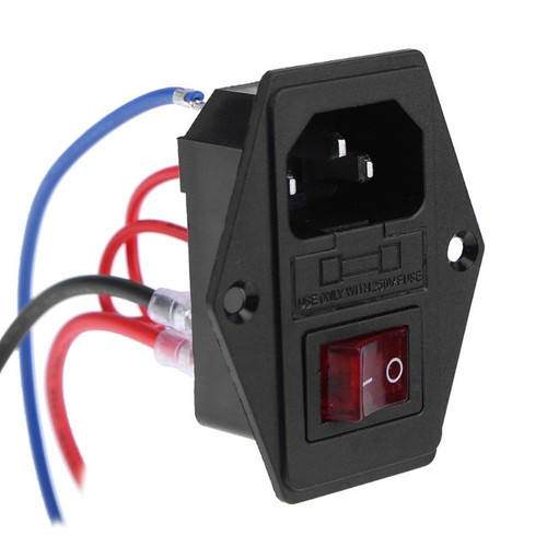 3 in 1 Socket Charger AC Power Adapter Port Outlet Panel Receptacle With Fuse