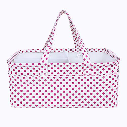 DOKEHOM DKA0641GSL Large Baby Diaper Caddy Organizer Multifunctional Nappy Stor
