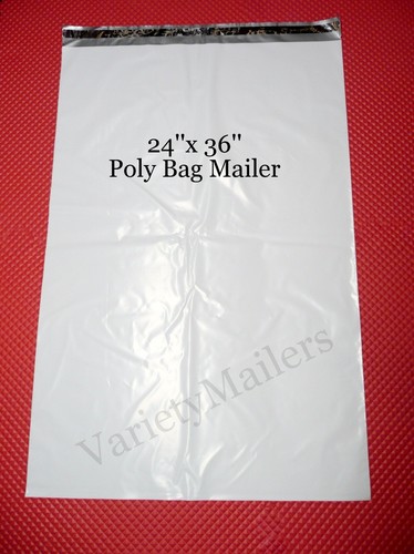 4 Extra Large Poly Envelopes ~ 24/"x 36/" 2.5 Mil Quality ~ Self-Sealing Mailers