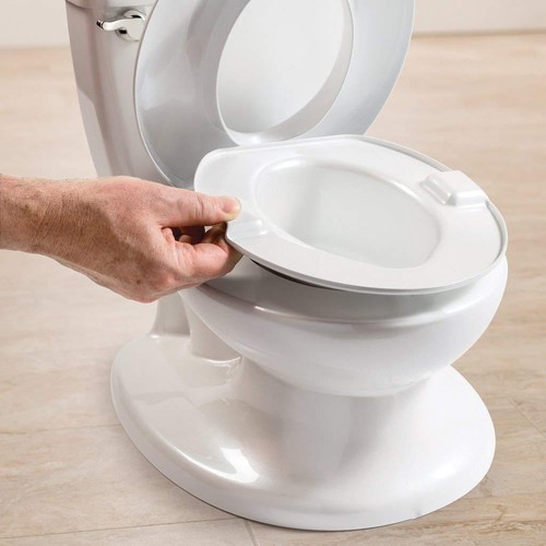 Infant Potty Toilet Training Loo Flush Sound Flip Seat Easy Clean Kids Toilet UK