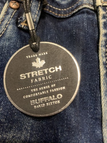 NEW NWT Buffalo David Bitton Six-X Straight Stretch Jean Mens Blue SZ 30 x 32