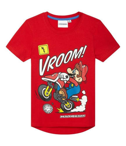 Boys Kids Children Super Mario Short Sleeve Tee T Shirt Top age 3-10 years