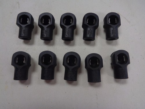 BLACK 1/" X 5//8/" MARINE BOAT 10 WINDSHIELD SUPPORT ARM ENDS SET OF