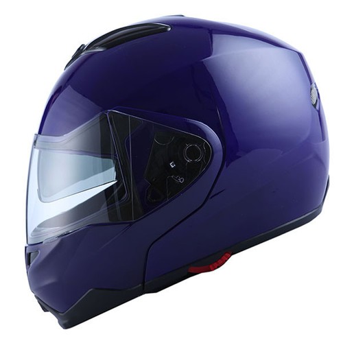 NEW 1Storm DOT Motorcycle Bike Modular Flip up Full Face Helmet Sun Visor Blue