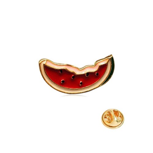 Cartoon Fruit Women Girl Enamel Collar Pins Badge Corsage Brooch Pin Jewellery