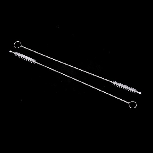10 stücke Baby Babyflasche Straw Waschbürste Edelstahl Spiralreiniger ST