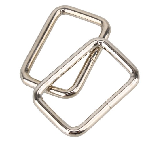 DIY Chrome Heavy Rectangle Loop Metal Buckles