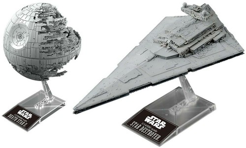 Bandai Star Wars Death Star II 1//2700000 /& 1//14500 Star Destroyer Model Kit